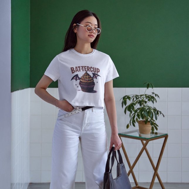 Camiseta Comida do Dia de as Bruxas engraçado do Bat-terCup (Criador carregado)