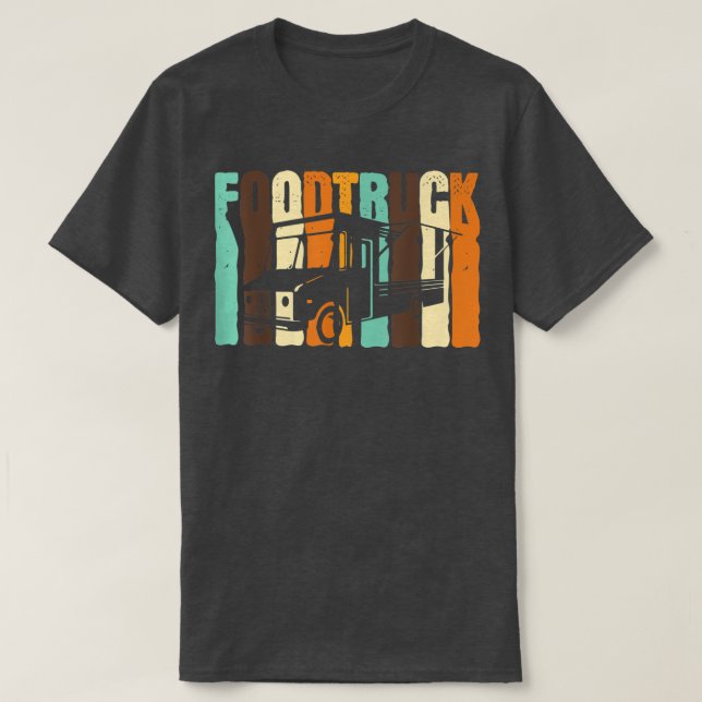 Camiseta Comida do driver do caminhoneiro de Comida rápida  (Frente do Design)