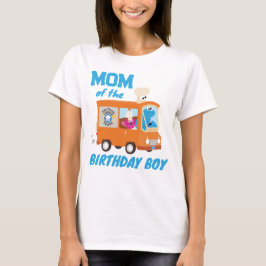 Camiseta Comida do Monstro do Biscoito Mãe do Aniversário