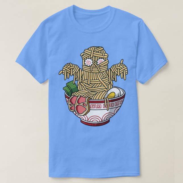 Camiseta Comida do Monstro do Halloween do Anime Japonês Ka (Frente do Design)
