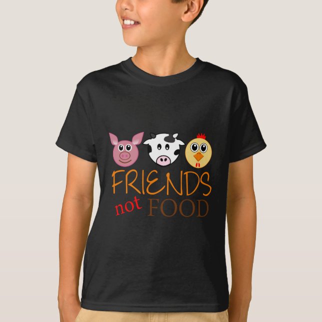 Camiseta Comida dos amigos não (Frente)