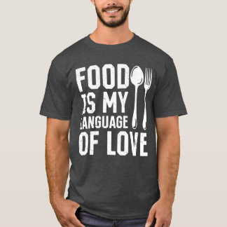 Camiseta Comida É Minha Língua Cozinhar Chef Cozinha Cozinh