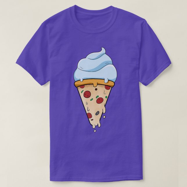 Camiseta Comida E Pizza Premium (Frente do Design)