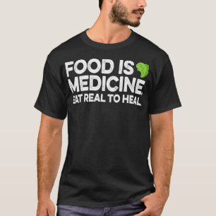 Camiseta Comida É Presente Medicamento Para A Nutrição D