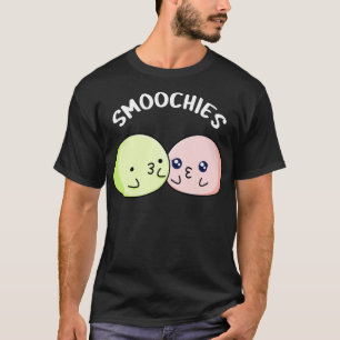 Camiseta Comida Engraçada Beijando Mochi Pun