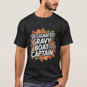 Camiseta Comida engraçada de Ação de Graças - Capitão do ba