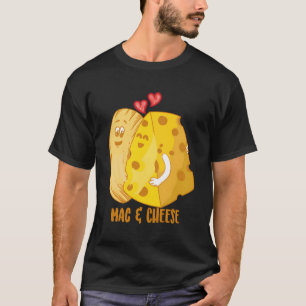 Camiseta Comida Engraçada De Amor Com Queijo Mac - Bonita V