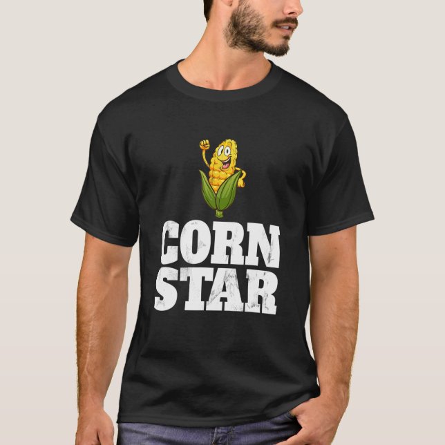 Camiseta Comida Engraçada Fazenda Corny Cob Farmer Gift Sta (Frente)
