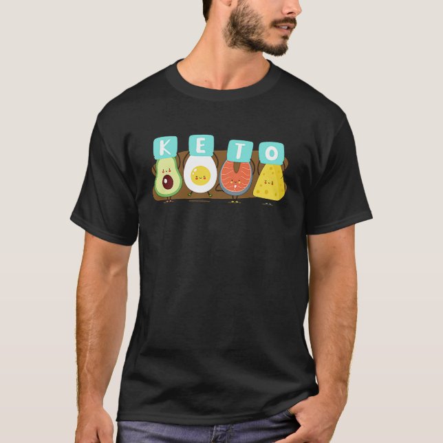 Camiseta Comida Feliz do Pai Keto (Frente)