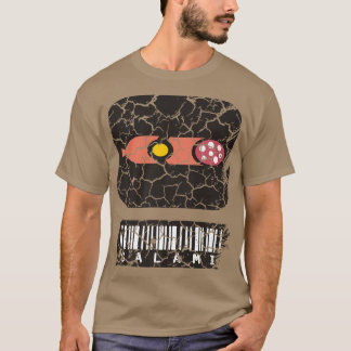 Camiseta Comida Foodie Salami, em desgosto