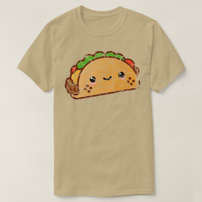 Camiseta Comida Foodie Taco Distante (Frente do Design)