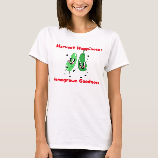 Camiseta Comida Gardening, Bem-Estar. (Frente)