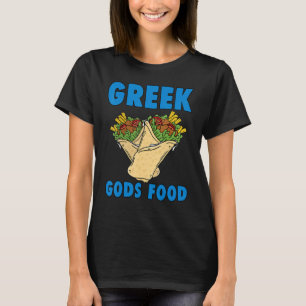 Camiseta Comida Gods Grego Gyros Grego Grécia Engraçada Gir