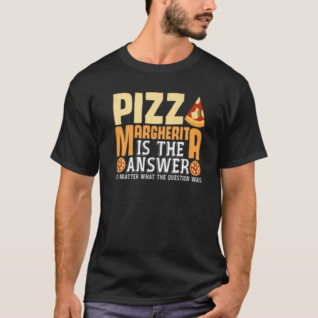 Camiseta Comida italiana Pizzeria Neapolitan Margherita P (Frente)