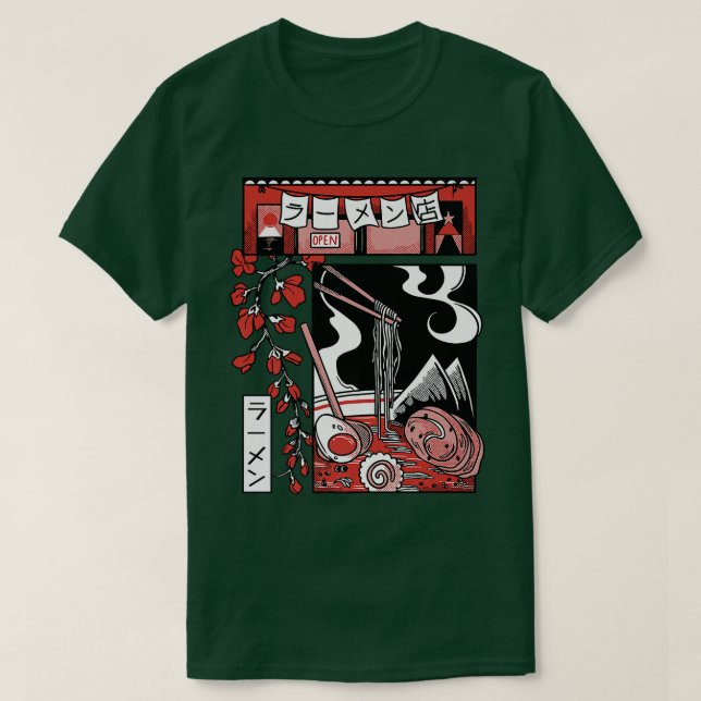 Camiseta Comida Japonês Ramen 442 (Frente do Design)