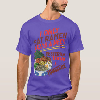 Camiseta Comida Japonesa Engraçada Sopas Instantâneas Ramen