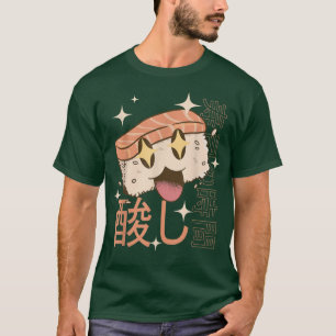 Camiseta Comida Japonesa Kawaii Sushi - Japão - Gráfico bon