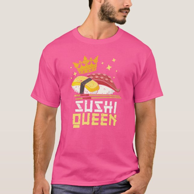 Camiseta Comida Japonesa Sushi Queen Sushi (Frente)