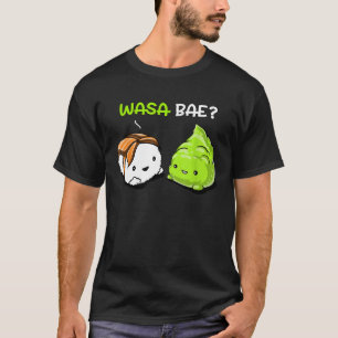 Camiseta Comida Japonesa Sushi Wasabi Wasa Bae Fofo Mulhere