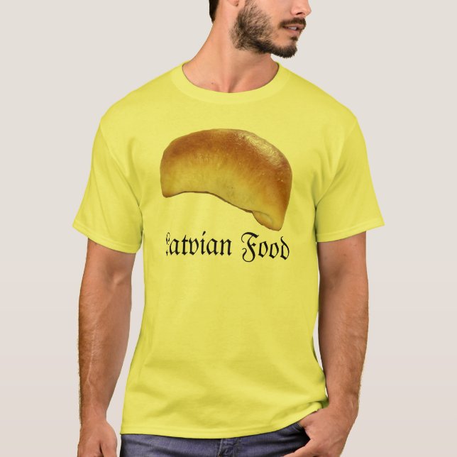 Camiseta Comida letão (Frente)