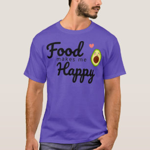Camiseta Comida me deixa feliz