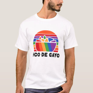 Camiseta Comida mexicana Pico De Gayo Gay do Orgulho Lésbi