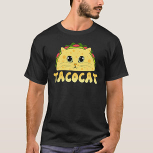 Camiseta Comida Mexicana Tacocat Rosto De Gato Cinco De Mai