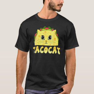 Camiseta Comida Mexicana Tacocat Rosto de Gato Cinco De May