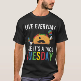 Camiseta Comida Mexicana Tacouesday amigo Meicoacos