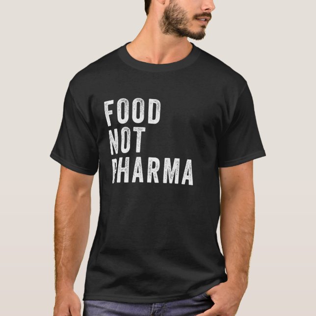 Camiseta Comida Não Farma Nutreuticals Natural Organic Nutr (Frente)