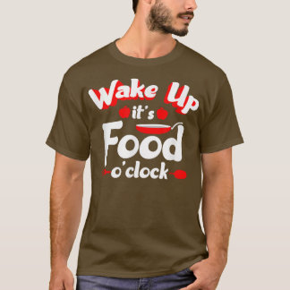 Camiseta Comida O Clock Cook Gripe Chef Cozinhar Lover