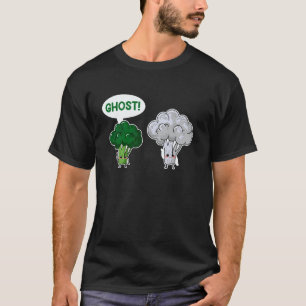 Camiseta Comida Orgânica Fantasma Vegetariano Herbívoro Com
