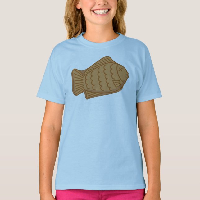 Camiseta Comida Peixe-Dada forma japonesa do festival do (Frente)