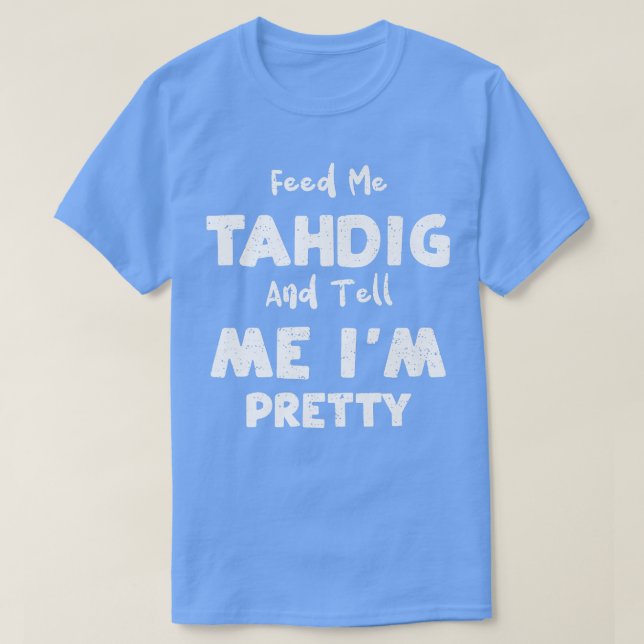 Camiseta Comida Persa Me Alimenta E Me Diz Im Pret (Frente do Design)