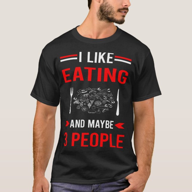 Camiseta Comida Pessoas Red 3 (Frente)