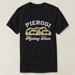 Camiseta Comida Pierogi da Equipe de Fazeres Pierogi Maker