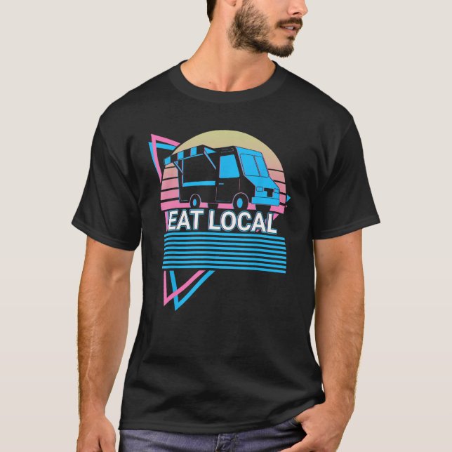 Camiseta Comida Proprietário do Caminhão - Trazer Comer Loc (Frente)