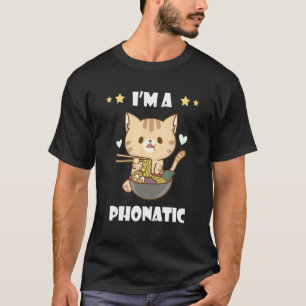 Camiseta Comida Pun Gato Vietnamita Comida Pho Bowl Sopa De