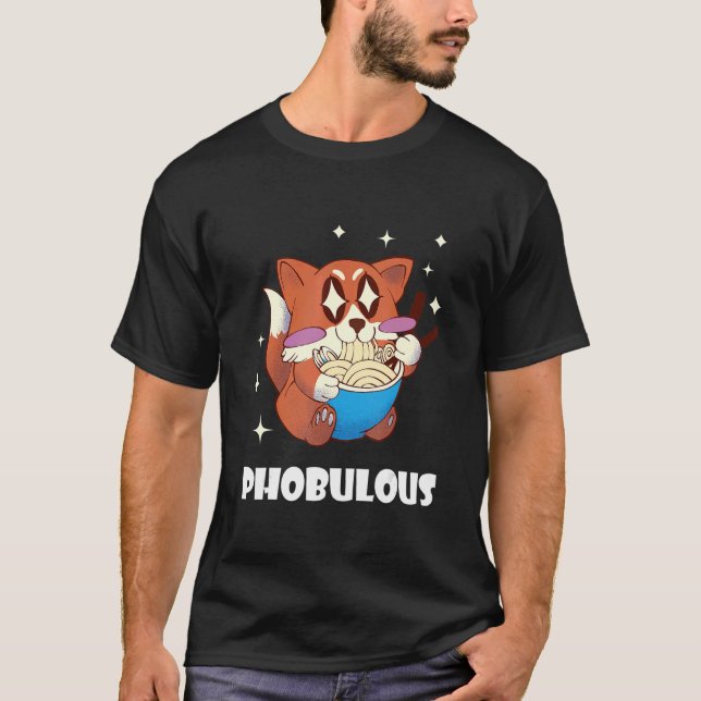 Camiseta Comida Pun Pho King Fox Pho Comida vietnamita (Frente)