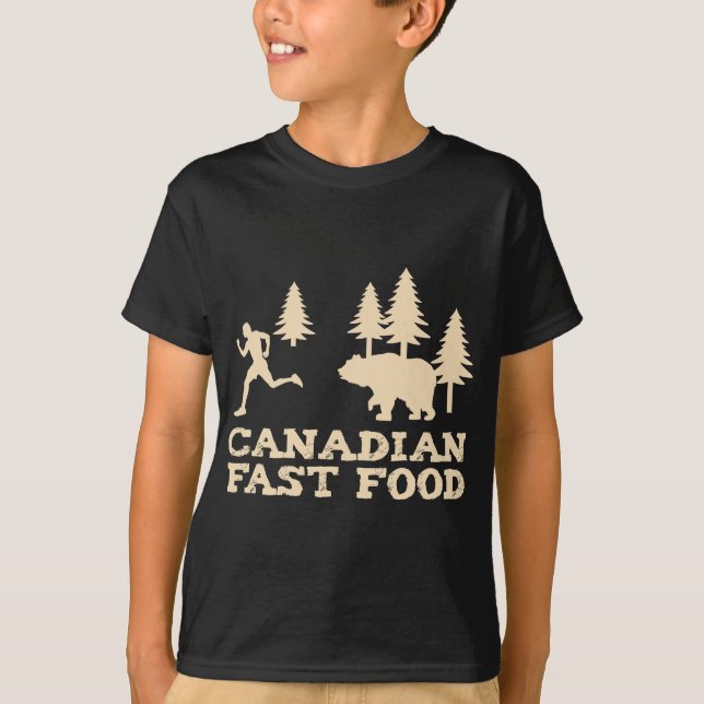 Camiseta Comida rápida canadense (Frente)