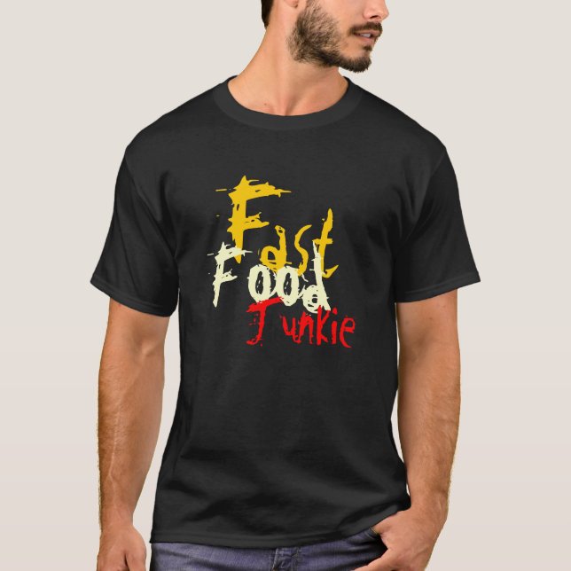 Camiseta Comida Rápida Junkie (Frente)