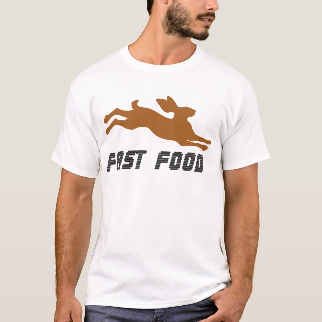 Camiseta Comida Rápida: Mordida Rápida da Natureza (Frente)