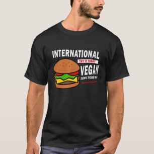 Camiseta Comida Rápida Vegan Hamburger Dia Nacional da Comi