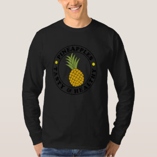 Camiseta Comida sã de ananases sãos Vitaminas