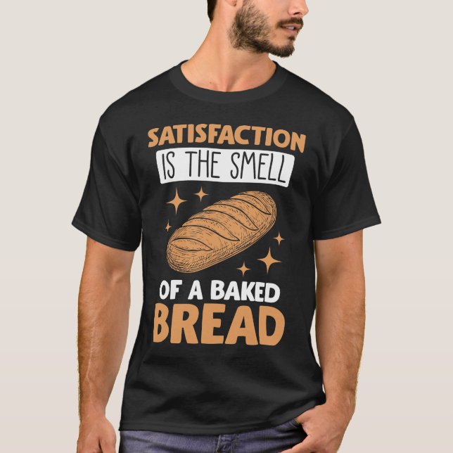 Camiseta Comida Satisfação Farinha de folha de folhas (Frente)