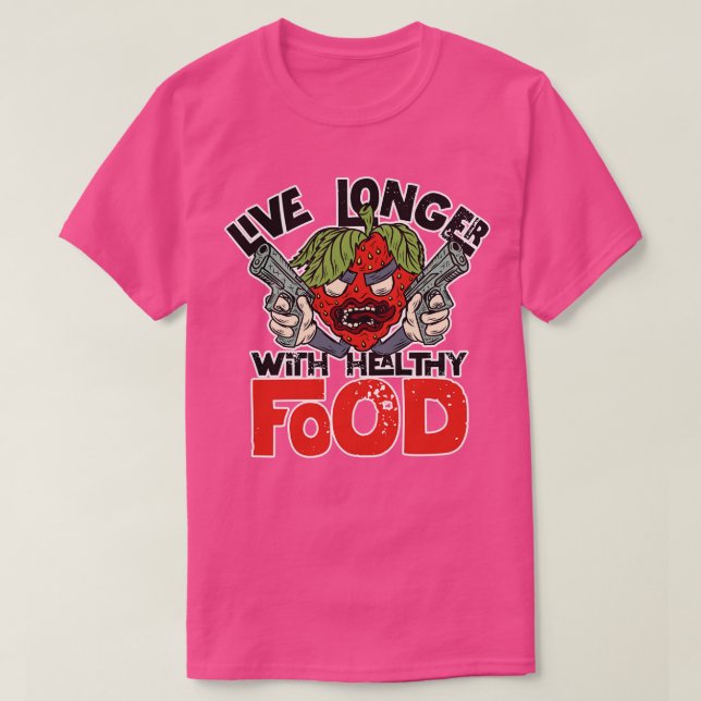 Camiseta Comida saudável (Frente do Design)
