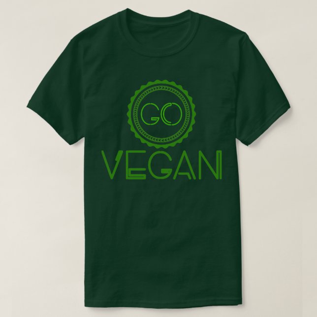 Camiseta Comida saudável, estilo de vida orgânico Vegan (Frente do Design)
