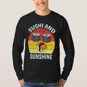 Camiseta Comida Sushi e Sunshine no Japão