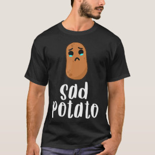 Camiseta Comida Triste de Batata Humor Vegetal presente Kaw