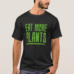 Camiseta Comida Vegana Coma Mais Plantas Orgânico Vegetal V